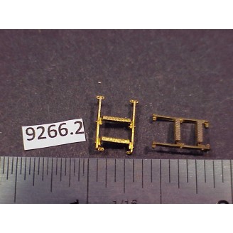9266-2 - Step irons w/ diamond tread 7/16H x 1/4W - Pkg. 2